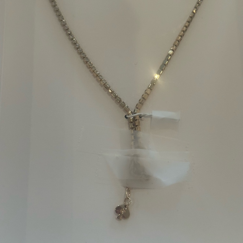 Kate Spade x Target French Fry Crystal Pendant Necklace – 16” + 3” Extender NIB - Picture 7 of 7